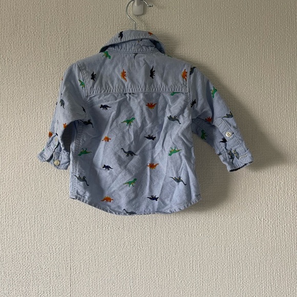 Denim dinosaur baby button up - Picture 2 of 2